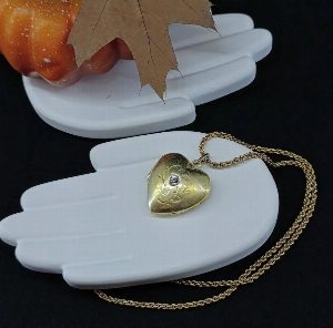 Серебряный винтажный медальон/локет "Сердце". СССР